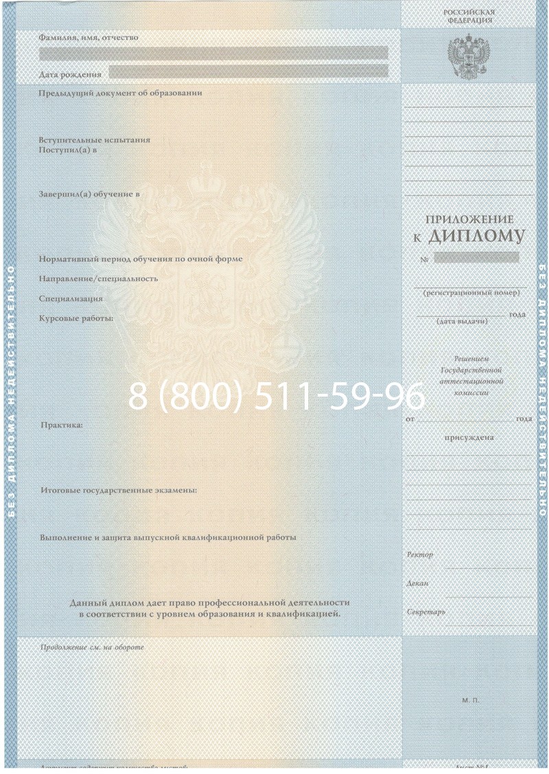 Купить Диплом специалиста 2003-2009 годов в Люберцах