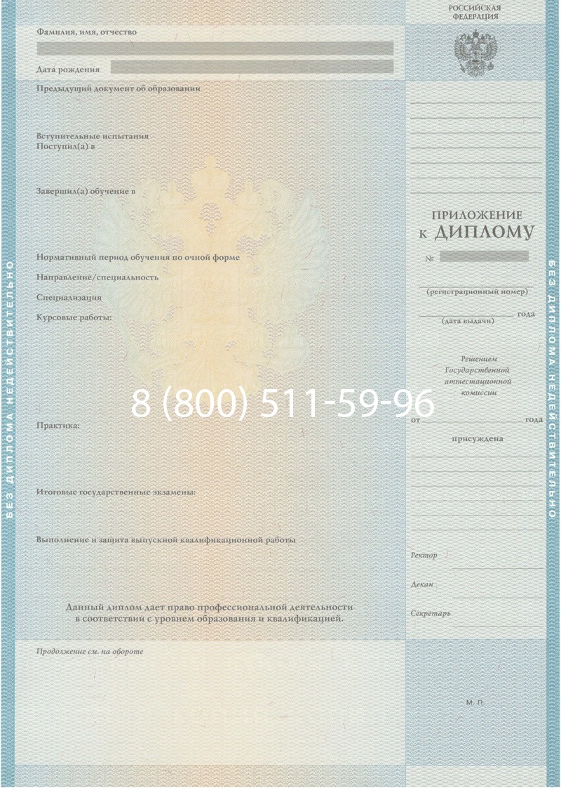 Заказать Диплом специалиста 2010-2011 годов в Люберцах